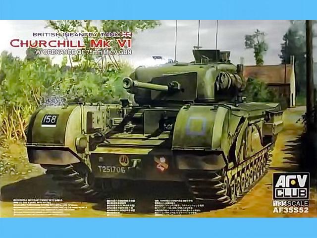 Bausatz-Cover des AFV Club 35552 Churchill Mk.VI