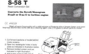 Detailset: S-58T Turbine Nose Conversion