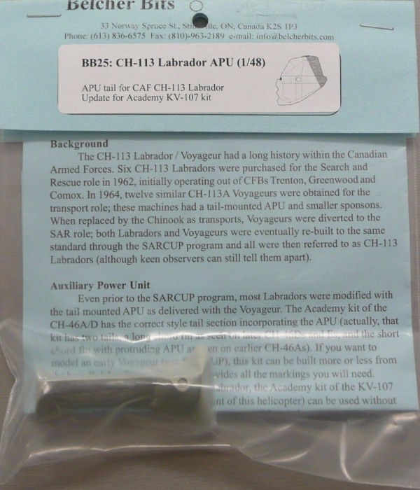 Belcher Bits - CH-113 Labrador APU