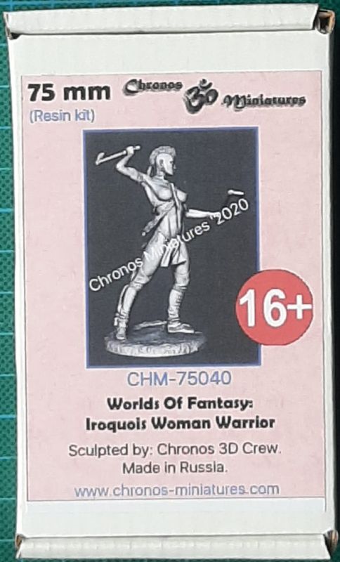 Chronos Miniatures - Worlds of Fantasy: Iroquois woman warrior