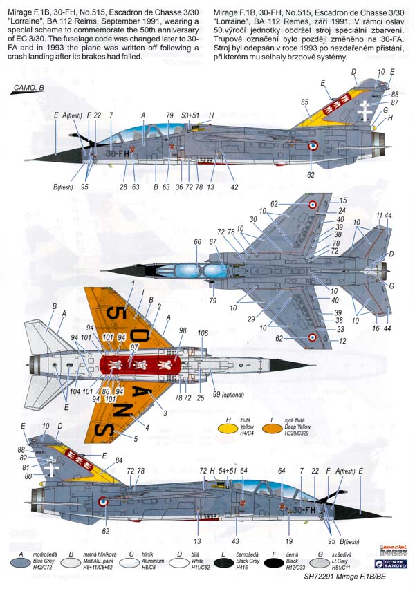 Special Hobby - Mirage F.1B/BE