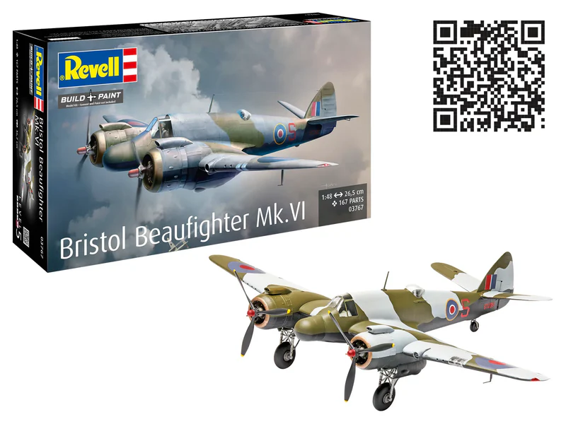 Das gebaute und lackierte Modell und die Bausatzverpackung (Collage: Revell)