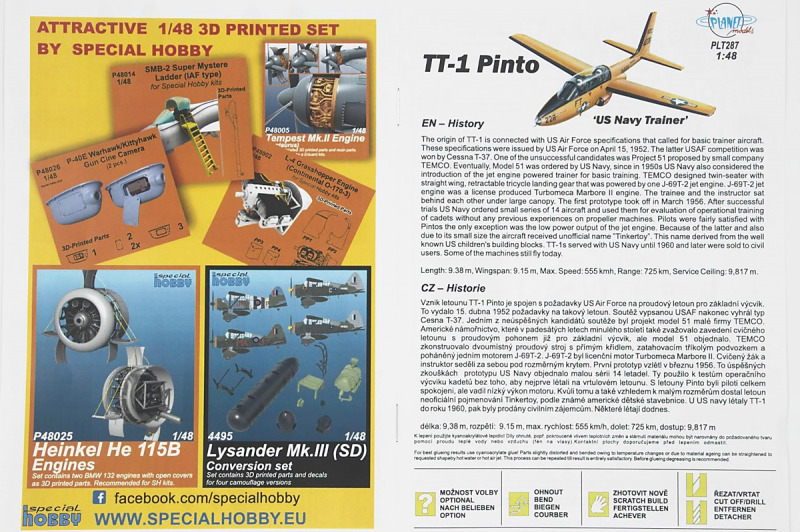 Planet Models - TT-1 Pinto ‘US NAVY Trainer’