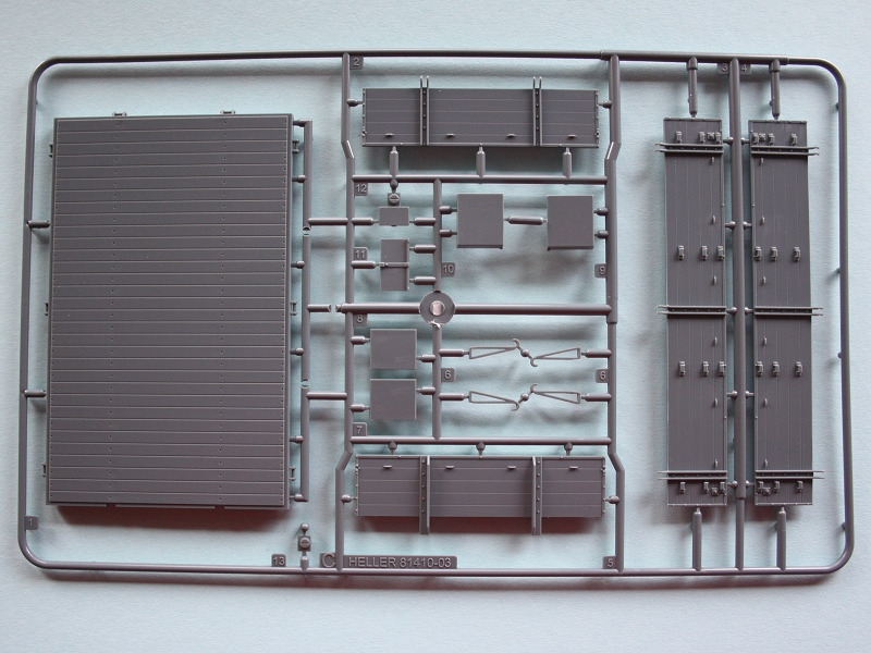 Ladefläche und Seitenteile, sie sind auch in geöffneter Position baubar