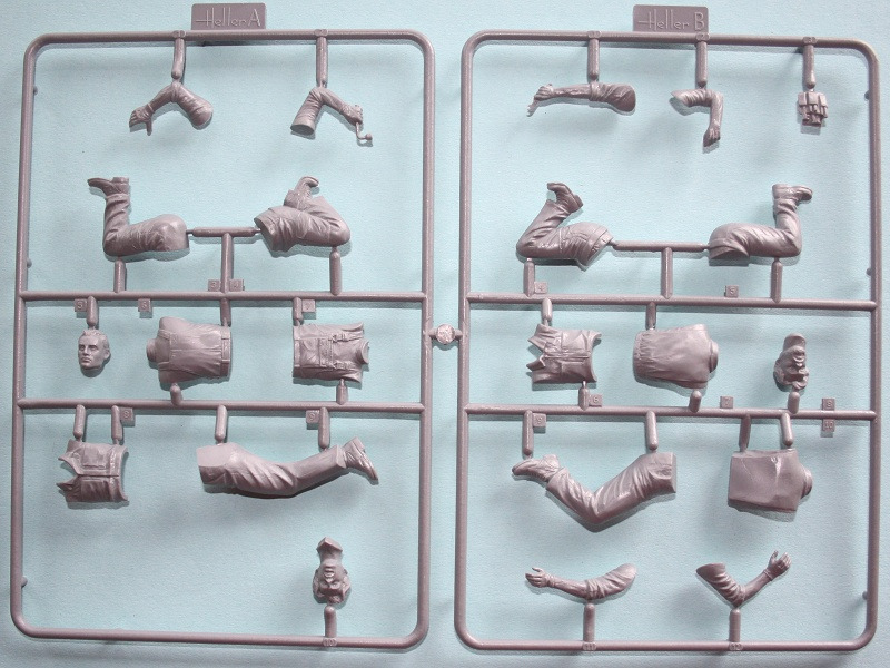 Der doppelte Spritzrahmen mit den Teilen A+B