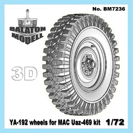 Balaton Modell - YA-192 wheels for MAC Uaz-469 kit