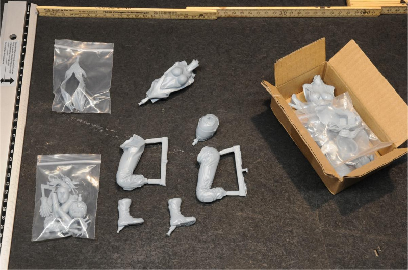 Models4everyone - Stehende und sitzende Motorradfahrerinnen - Female Bikers