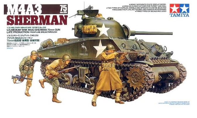 Tamiya - M4A3 Sherman Late Production (Frontline breakthrough)
