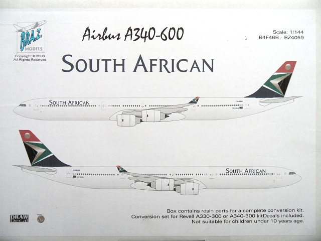 Bra.Z Models - Airbus A340-600 Conversion