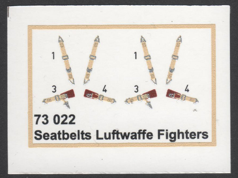 Eduard Ätzteile - Seatbelts Luftwaffe fighters Super Fabric