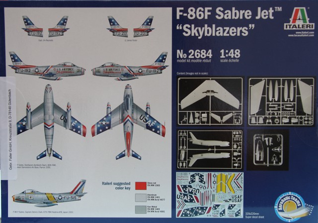 Italeri - F-86F Sabre Jet "Skyblazers"