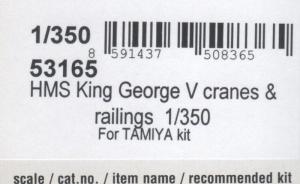 HMS King George V cranes & railings