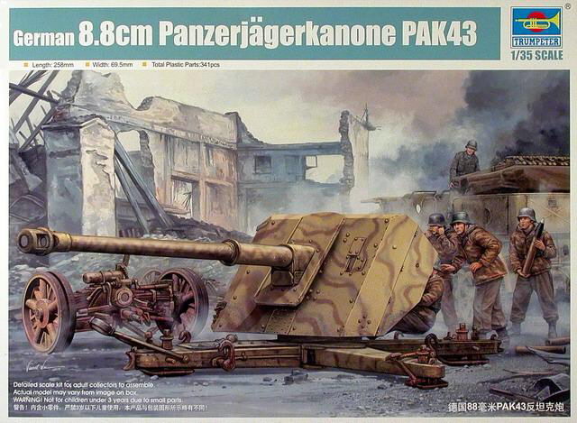 Trumpeter - German 8,8cm Panzerjägerkanone PAK43