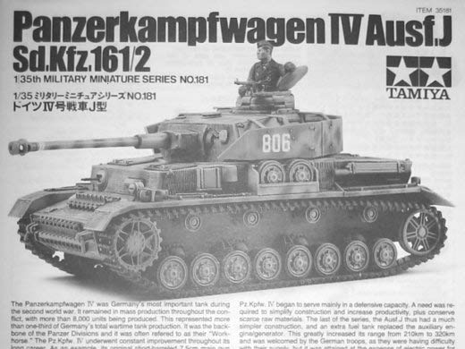 Tamiya - Panzerkampfwagen IV, Ausf. J, Sd.Kfz. 161/2