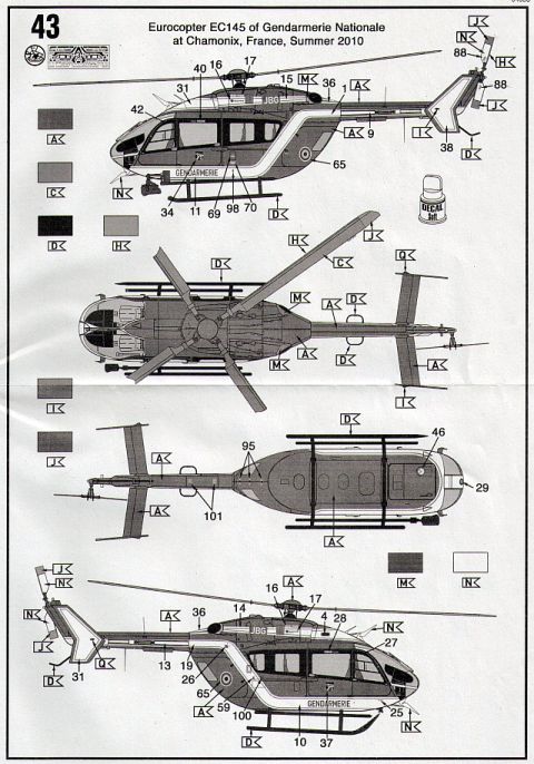 Revell - Eurocopter EC145 Police/Gendarmerie
