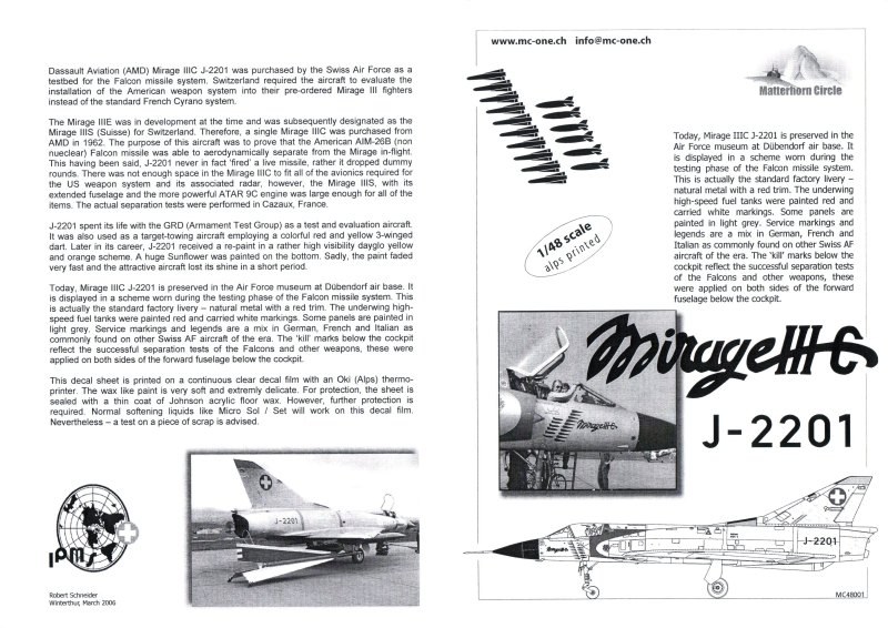 Matterhorn Circle - Mirage IIIC J-2201