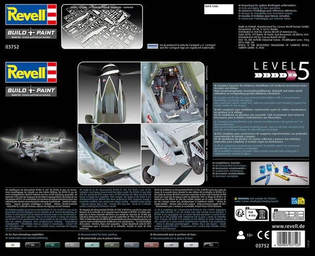 Die Rückseite der Verpackungsbox (Grafik: Revell).