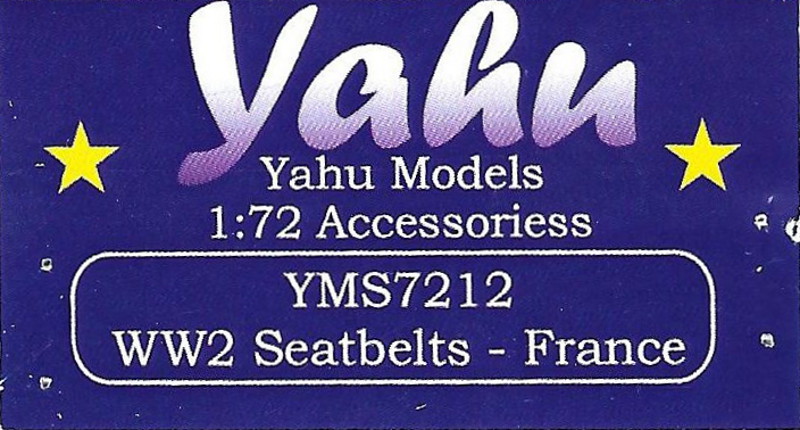 Yahu Models - WW2 Seatbelts - France