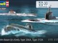 70 Years Bundeswehr: Wilhelm Bauer, Type 206A, Type 212A von Revell