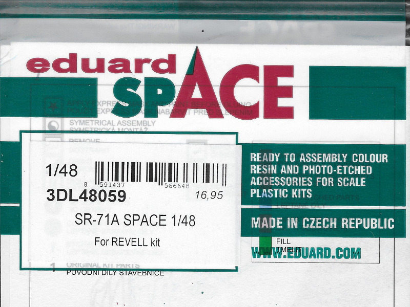 Eduard Ätzteile - SR-71A SPACE 1/48