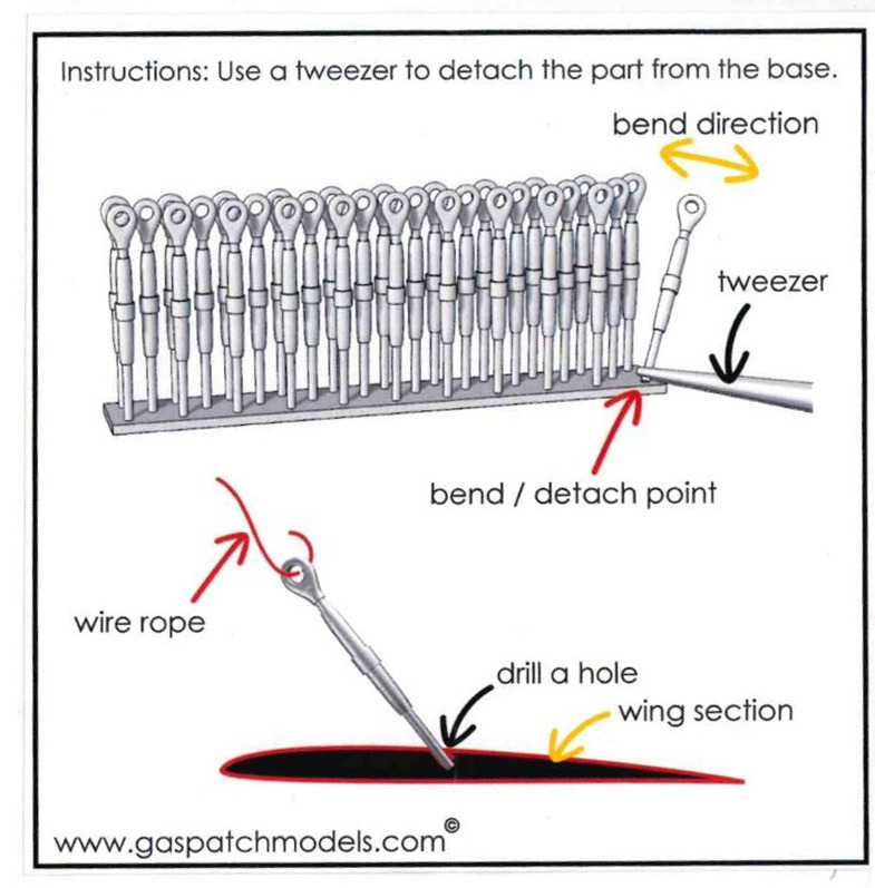 GasPatch Models - Resin Turnbuckles Type One End