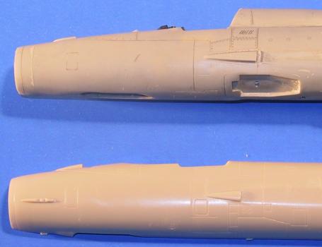Zvezda - Detailvergleich  MiG-21: Fujimi vs. Zvezda