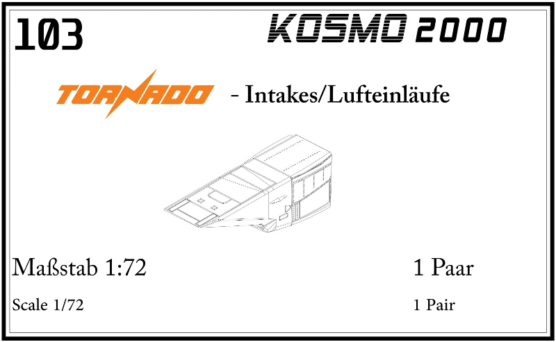 Kosmo 2000 - Tornado Intakes/Lufteinläufe