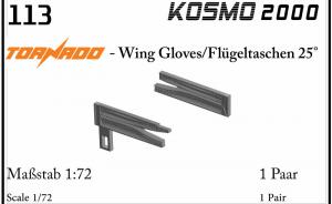 : Tornado Wing Gloves/Flügeltaschen 25 Grad