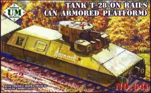 Tank T-28 on Rails (an armored Platform)