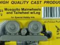 Mosquito Mainwheels and Tailwheel w/Leg for Special Hobby von CMK