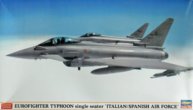 Hasegawa - Eurofighter Typhoon Single Seater Italian/Spanish Air Force