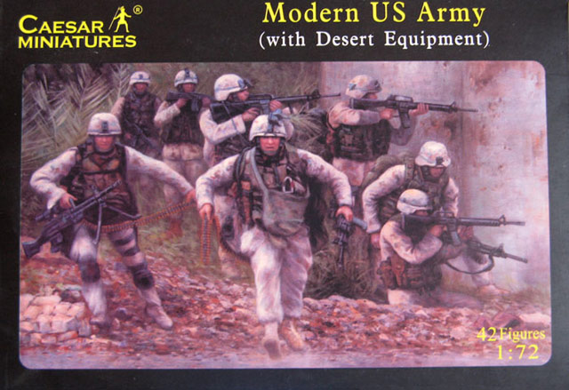 CAESAR MINIATURES - Modern US Army (with Desert Equipment)