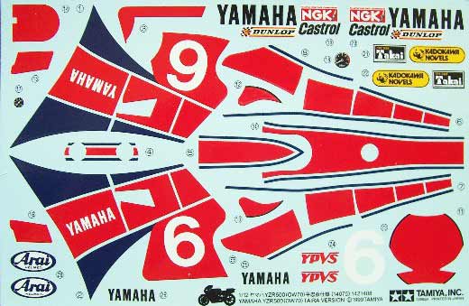 Tamiya - Yamaha YZR500(ow 70)Taira Version