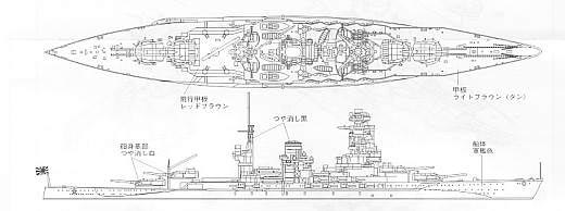 Aoshima - IJN Schlachtschiff Mutsu