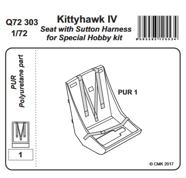 CMK - Kittyhawk IV Seat with Sutton Harness