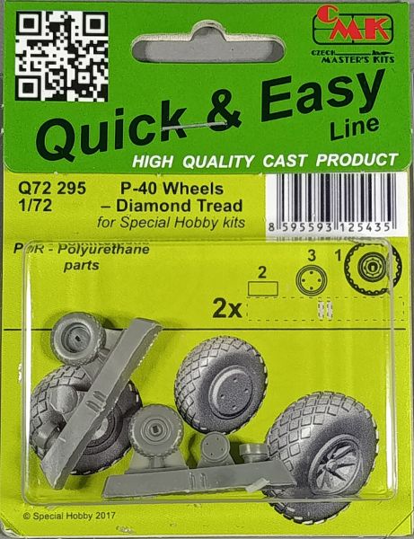 CMK - P-40 Wheels Diamond Tread