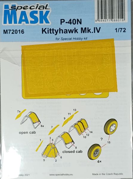 Special Mask - P-40N/Kittyhawk Mk.IV Mask