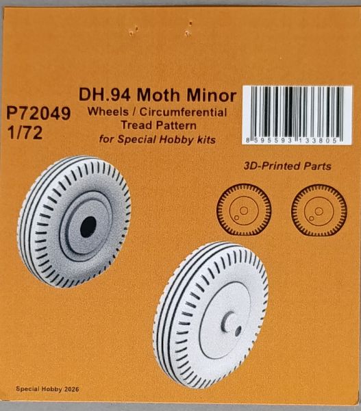 Special Hobby - DH.94 Moth Minor Wheels / Circumferential Tread Pattern