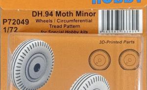 Kit-Ecke: DH.94 Moth Minor Wheels / Circumferential Tread Pattern