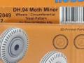 DH.94 Moth Minor Wheels / Circumferential Tread Pattern von Special Hobby