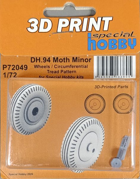 Special Hobby - DH.94 Moth Minor Wheels / Circumferential Tread Pattern