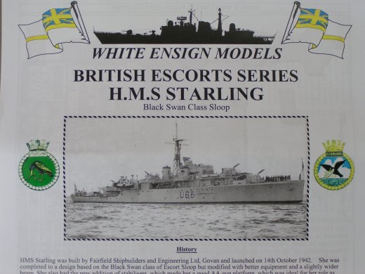 White Ensign Models - HMS Starling U66