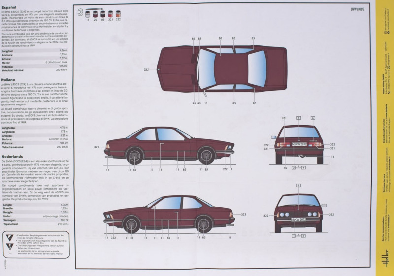 Heller - BMW 630CS