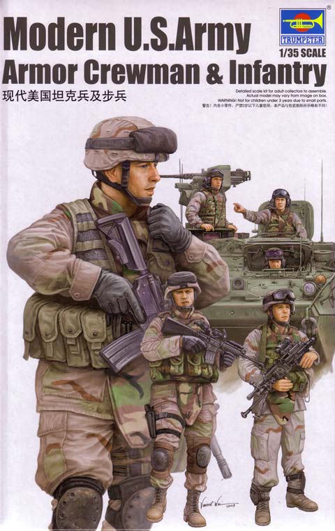 Trumpeter - Modern U.S. Army Armor Crewman & Infantry