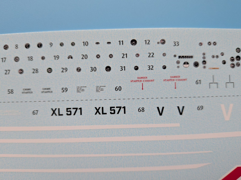 Jedes einzelne Rundinstrument ist als Decal enthalten.