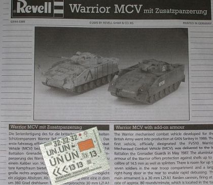 Revell - Warrior MCV mit Zusatzpanzerung
