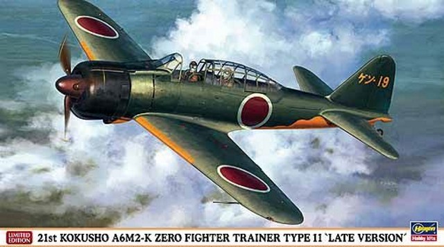 Hasegawa - 21st Kokusho A6M2-K Zero Fighter Trainer Type 11