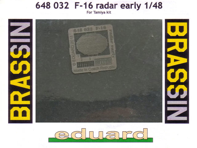 Eduard Brassin - F-16 Radar early