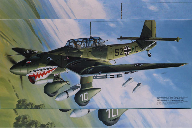 Fujimi - Junkers Ju 87 B Stuka Shark Mouth