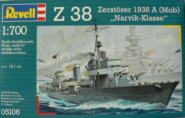 Revell - Z 38 Zerstörer 1936 A (Mob) 
